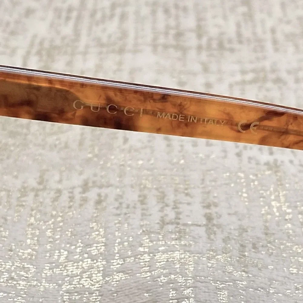 Gucci Brown Havana Rectangular/Square Sunglasses. EUC! Complete Set
